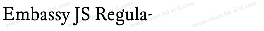 Embassy JS Regula字体转换